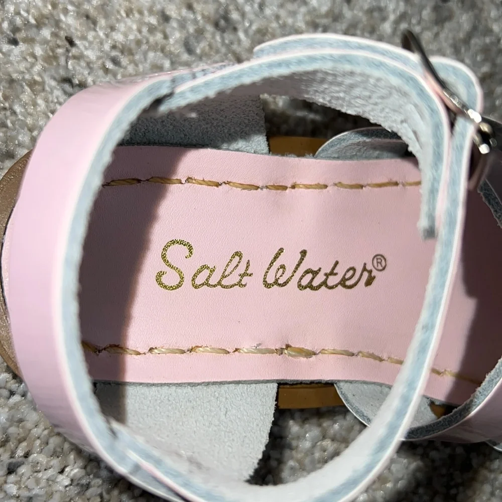 AUTH NIB Salt Water the Original Sandal Toddler Little Kids SHINY PINK